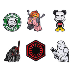 Phim Hoạt Hình Sao Kim Loại Trâm Quần Áo Phụ Kiện Cổ Áo Pin Hợp Kim Huy Hiệu Cuộc Chiến Tranh Phim Hoạt Hình Chuột Mềm Men Ve Áo Pin - Product Image 6