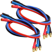 Câble d'extension moteur ESC RC, câble d'extension à tête banane 3.5/4.0mm, 20CM 30CM 50cm, fil en silicone 16 AWG