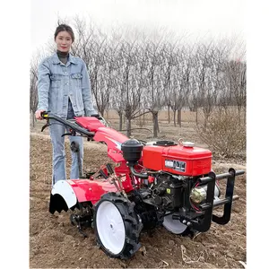 Mini motor rotativo agrícola de 7 HP, motor diesel 12 HP, cultivador de leme, motor diesel de 20 HP, leme para jardim