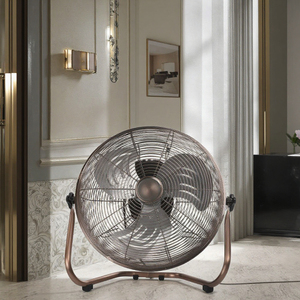 Ventilador de Piso de Metal Marrón Grande de 16 Pulgadas con Motor de Corriente Alterna de 3 Velocidades para Uso Doméstico, Hoteles, Garajes y Uso Comercial, Fabricante Industrial - Product Image 5
