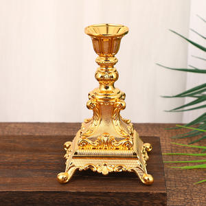 Bougeoir à tête unique classique de style européen Décor de mariage à la maison Tour Eiffel Paris pour la base de bougie de la Saint-Valentin - Product Image 5