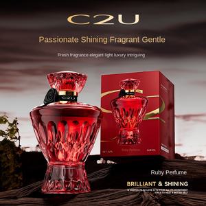 Perfume Ruby para Mujer con Elegante Aroma Amaderado Rojo de Larga Duración, Fragancia de 75 ml - Product Image 2