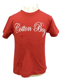 Chemises de vacances à col rond et manches courtes pour hommes, style Normcore/Minimaliste, imprimées numériquement, effet délavé, 100% coton 160 g/m², tailles 2-8 ans - Product Image 2