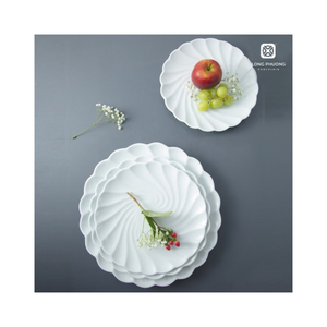 Vajilla de porcelana de diseño trenzado al por mayor de calidad superior para catering y hostelería de alta calidad - Product Image 2