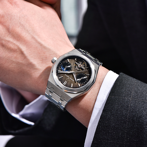 นาฬิกาข้อมือผู้ชาย PAGANI DESIGN 2026 ขนาด 42 มม. หน้าปัดสีน้ำเงิน หรูหรา เครื่องกลไกอัตโนมัติ กระจกแซฟไฟร์ ตัวเรือนสแตนเลส รุ่น PD-YS036 - Product Image 4
