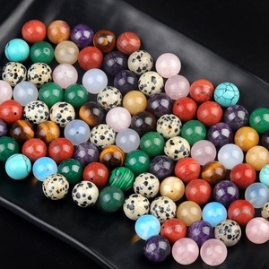 Perline Semiforate Assortite in Pietra Preziosa 12mm, Perline Sciolte Semiforate in Quarzo Curativo e Agata per Creazione di Gioielli - Product Image 3