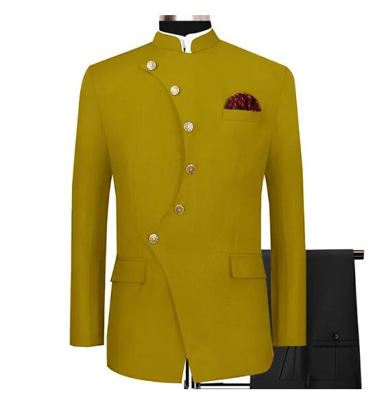 Blazer Pour Homme à Un Bouton, Coupe Ajustée, Décontracté, Dîner