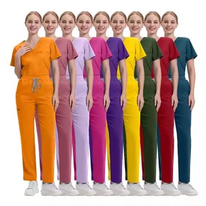 2025 haute qualité femmes hôpital uniformes vêtements de travail doux Polyester hôpital médical gommage soins infirmiers uniformes vêtements médicaux - Product Image 4