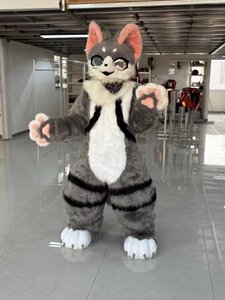 Super Qualité Personnalisable Professionnel Fursuit Costumes Adulte Digitigrade En Peluche Chat EVA Mascotte Costume Enfant Furry Anime Costume - Product Image 3