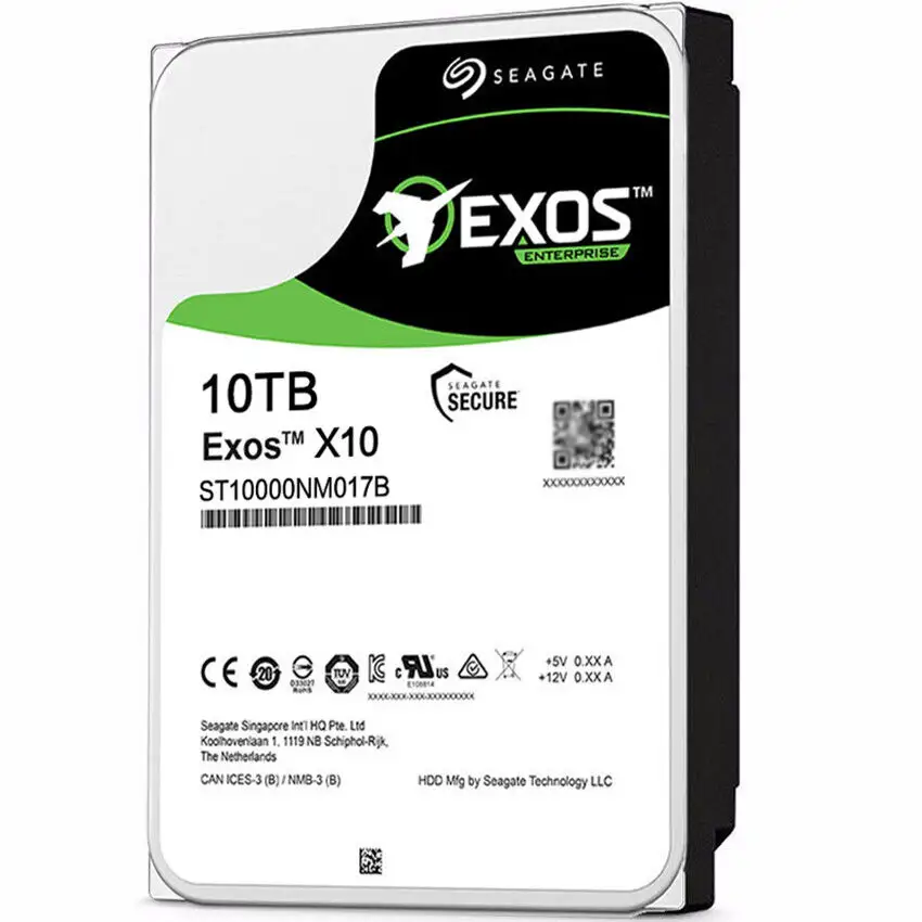 ฮาร์ดไดรฟ์ภายในแบบ Dur HDD ST10000NM017B 7E10 exos 10TB 7200RPM SATA 6กิกะไบต์/วินาที3.5