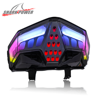 SHARK POWER Vario Click 125/150 V3 Feu arrière Feux de conduite RGB LED VIVID Color Plug and Play