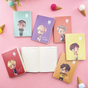 Kpop <span class=keywords><strong>Mini</strong></span> A5 máy tính xách tay <span class=keywords><strong>60</strong></span> <span class=keywords><strong>Sheets</strong></span> bìa trong suốt trường hợp Tiny tan thiết kế cho Jung KOOK Jin suag người hâm mộ BT văn phòng phẩm viết sách - Product Image 2