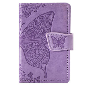 Cartera de Teléfono con Diseño de Mariposa, Tarjetero Autoadhesivo de Cuero PU con Adhesivo 3M para iPhone y Samsung - Product Image 2