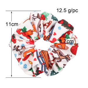 Coleteros Navideños para Mujer, de Tela, con Dibujos Animados, Elásticos, para Fiestas, Coleteros para el Cabello, 2024 - Product Image 4