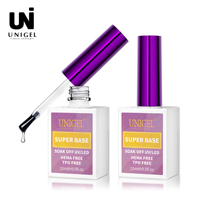 Gel de base super auto-nivelant OEM ODM en gros, résistant à l'usure, non toxique, écologique, gel UV LED pour ongles, couche de finition pour salon CE