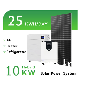 <b>Solar</b> Panels 5kW 10kW 20kW 30kW MPPT Controller Pure Sine Wave Complete <b>Kit</b> Hybrid Energy System Home Use Customisation Monocrys - Product Image 1