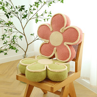 Coussin de canapé de haute qualité pour la maison, coussin décoratif en forme de fleur, coussin confortable en peluche pour siège