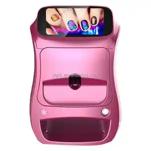 Bestseller Neu 2 in 1 3D Nail Art & Trockner Drucker Smart Touchscreen Tragbarer Nagel drucker Für Mädchen Nagel