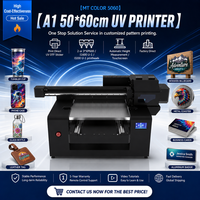 Impresora UV Plana de Precisión MT COLOR CE A1 50*60cm, 3 Cabezales, Detector Automático de Altura, Máquina de Impresión UV Multifuncional para Madera
