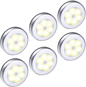 Luces de paso <span class=keywords><strong>Luz</strong></span> de <span class=keywords><strong>armario</strong></span> de escalera Iluminación debajo del Gabinete Stick On Anywhere Lámpara para el hogar, cocina, pasillo, gabinete - Product Image 1