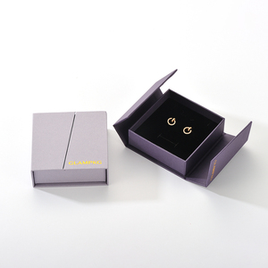 Custom Luxury Double Flip Jewelry Gift <b>Box</b> Microfiber Suede Pouch Necklace Ring <b>Earring</b> Jewelry Packaging <b>Box</b> - Product Image 6