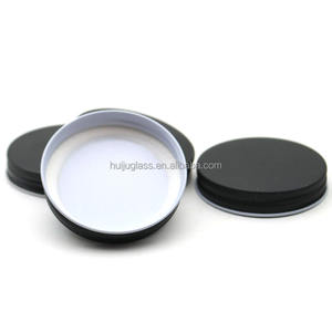 58-400 58mm Couvercle en métal noir Doublure en plastisol avec bord blanc - Product Image 5