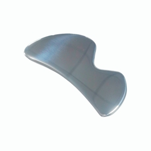 Herramientas de belleza con forma de cuchillo para el cuidado de la piel, gua sha de acero inoxidable - Product Image 1