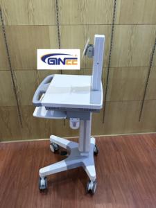Ginee Medical Chariot mobile réglable de haute qualité avec tiroirs 4 roues pour utilisation en clinique hospitalière - Product Image 3