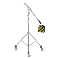 Kit de studio photo robuste SH 2.8M, support d'éclairage en acier inoxydable, fabriqué en Chine