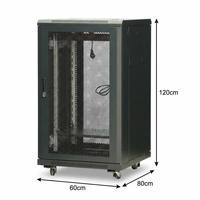 Armoire serveur profonde TBS 22U 19 pouces 800 mm avec rack étendu pour centre de calcul périphérique et nœud informatique professionnel industriel