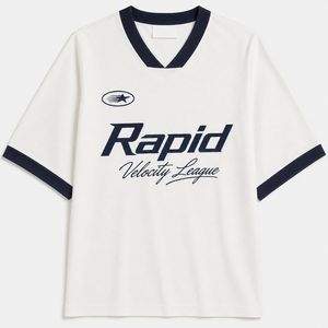 OEM Mesh <b>V</b> <b>Neck</b> <b>T</b>-<b>shirt</b> Soccer Jersey Style Contrast Stripe Breathable <b>Oversized</b> Sports Tee Custom Logo Factory Men <b>T</b> <b>Shirt</b> - Product Image 2