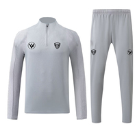 Seragam Latihan Sepak Bola Custom, Setelan Training Cepat Kering, Bernapas, 100% Polyester, Grosir Tracksuit Sepak Bola untuk Tim