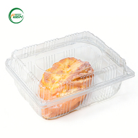 Boîte de rangement pour biscuits en plastique transparent jetable personnalisée Flash Factory avec couvercles, fabrication en usine pour l'emballage de pâtisseries et de biscuits