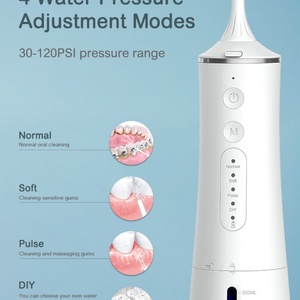 Hydropulseur Portable Intelligent et Puissant pour Soins Bucco-Dentaires 300ml, Nettoyeur Dentaire Portable OEM, Irrigateur Buccal, Machine à Fil Dentaire - Product Image 6