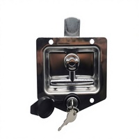 Acier inoxydable poli 304 remorque pliante T Compression poignée panneau de palette loquet RV camion boîte à outils serrure pour tiroir UTE