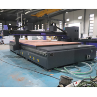 Machine de fraisage CNC à double broche pour le travail du bois, machine de gravure CNC avec changeur d'outils à disque