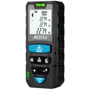 Mestek S6 Baru Handheld Laser Range Finder 100 Meter Jarak Pengukuran dengan Lampu Latar untuk Teknik Optical Instruments