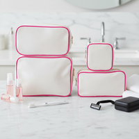 Tas Makeup Wanita Kanvas Terlaris, Lucu, Tahan Air, Resleting, Kapasitas Besar, Penyimpanan Kosmetik, Dompet Kecil Portabel