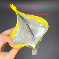 Stockage des aliments congélateur curseur fermeture éclair sacs en papier d'aluminium étanche à l'humidité pochette debout pour emballage de fruits légumes