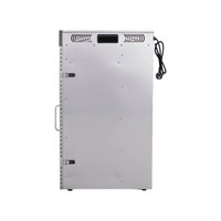 Déshydrateur alimentaire à flux d'air vertical, 24 plateaux, ventilateur arrière pour séchage sans rotation des plateaux, 2000W, acier inoxydable SUS304, faible bruit