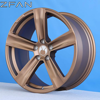 Jantes en alliage forgé monobloc ZFAN, tailles personnalisées 15-24 pouces, 5X112 5X120, jantes concaves à rebord profond, jantes légères pour berlines