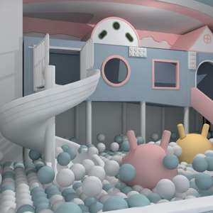 Attrezzature per Parchi Giochi al Coperto: Piscine di Palline Colorate, <span class=keywords><strong>Tunnel</strong></span> per Gattonare, Strutture Ludiche per Bambini - Product Image 2