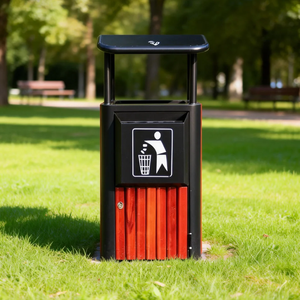 Poubelle rectangulaire en acier inoxydable Xinfangzhen <span class=keywords><strong>G100</strong></span> avec seau intérieur amovible pour usage intérieur/extérieur - Product Image 2