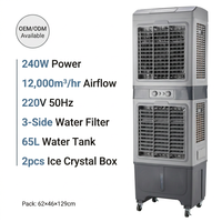 Ventilateur Rafraîchisseur d'Air Portable à Eau pour Usage Domestique et Commercial, Ventilateur Rafraîchisseur d'Air Industriel et Commercial, Refroidisseur d'Air Électrique Portatif