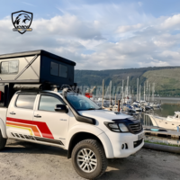 Tente de toit rigide pour pick-up 4x4 tout-terrain Huntoo, en aluminium renforcé, imperméable, légère, 6,5 pieds, pour différents modèles