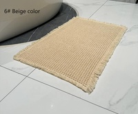 Tapis de bain gaufré antimicrobien moderne écologique Super absorbant antidérapant Extra épais maison hôtel utilisation salle de bain machine à plancher