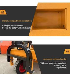 अच्छी गुणवत्ता वाले चार पहियों वाले गोदाम इलेक्ट्रिक ट्रॉली अच्छी कीमत के साथ - Product Image 4