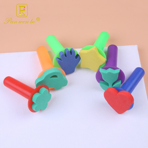 Bambini bambini spugne di vernice <span class=keywords><strong>spugna</strong></span> Stamper apprendimento precoce dito vernice <span class=keywords><strong>spugna</strong></span> pennelli schiuma arte strumenti di <span class=keywords><strong>disegno</strong></span> - Product Image 3