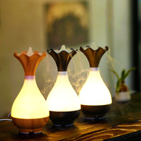 Diffuseur d'arômes portable USB à ultrasons pour la maison, humidificateur d'air à brume froide, diffuseur d'huiles essentielles en bois blanc - Vente chaude
