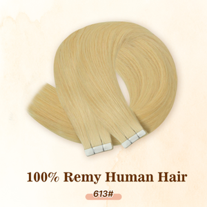 Extensions de cheveux humains K.SWIGS, cheveux vierges Remy, 12 à 40 pouces, USA, Walker Tape, hypoallergéniques, résistantes à l'eau, plusieurs couleurs. - Product Image 2